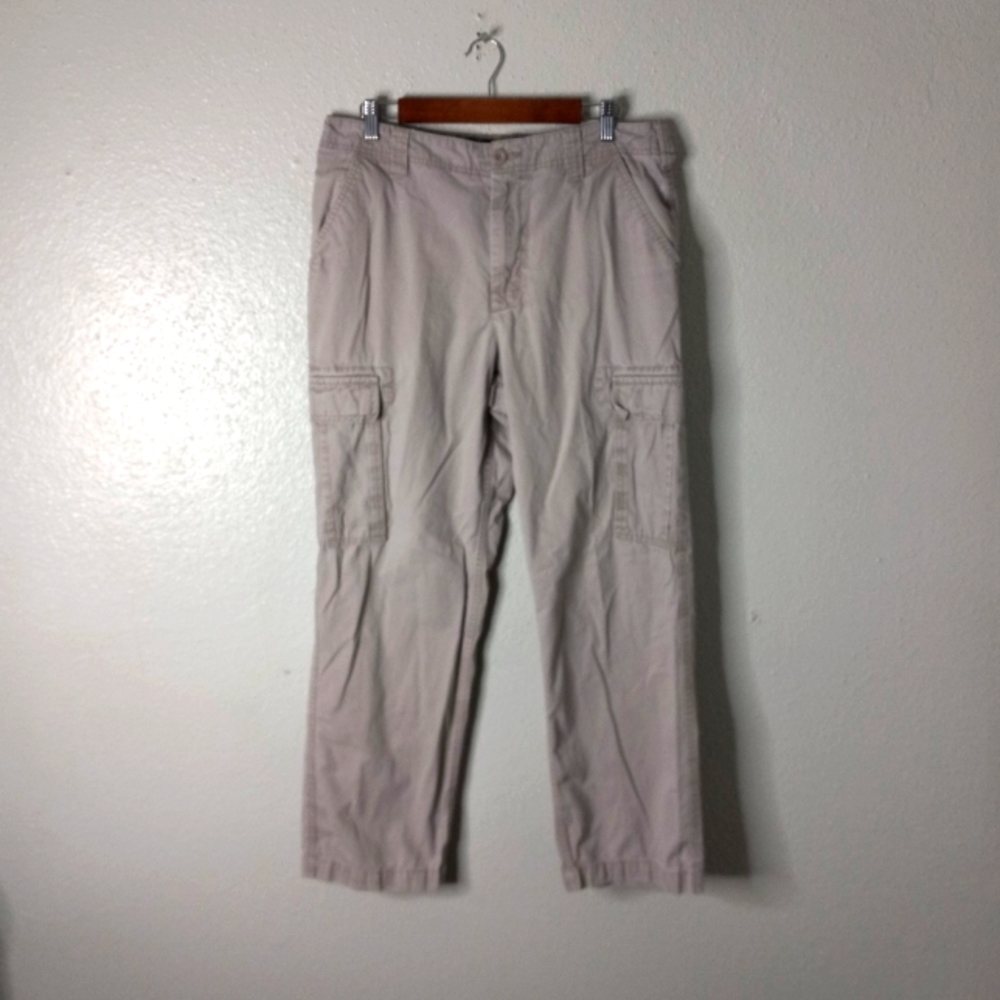 RedHead 33x30 Mens Cargo Light Beige Khakis Pants
